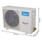 Midea Split Air Conditioner With Inverter 1.5 Ton White