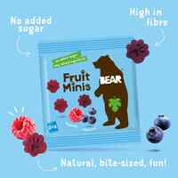 Bear Paws Raspberry And Blueberry Pure Fruit Snacks 20g