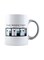 muGGyz Mountaineers Printed Ceramic Coffee Mug White/Black 9.5x8centimeter