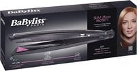 Babyliss Flat Iron Slim Protect 28mm Wet &amp; Dry Hair Straightener, Black, St326E
