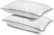 Maestro 1 Pc luxury pillow, Premium hotel bed pillows for sleeping breathable 300 TC cotton cover, skin friendly good for side and back sleeping 70cmx48cm, Stripe White