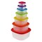 RAINBOW ROUND CONTAINER 7 PCS SET+