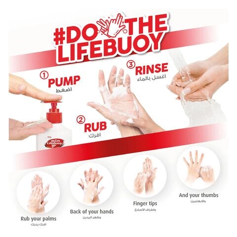 Lifebuoy Antibacterial Hand Wash, Total 10, for 100% stronger germ protection in 10 seconds, 500ml