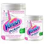Buy Vanish Oxi Action Crystal White Fabric Stain Remover, 900g+450g Free in Kuwait