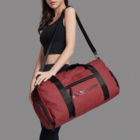 Arctic Hunter 25L Premium Gym Bag Water Resistant Duffel Bag with Shoe Compartment and Detachable Shoulder Straps for Men and Women LX00537 Red