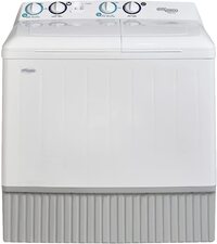 Super General 12 Kg Twin-Tub Semi-Automatic Washing Machine, White, Efficient Top-Load Washer With Low Noise Gear Box, Spin-Dry, SGW-1212, 89 x 54 x 97 cm, 1 Year Warranty (Installation not Included)