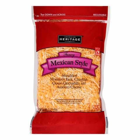 American Heritage Shreaded Mexican Cheese 227g