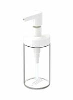 Buy Generic Liquid Soap Dispenser Clear/White 10Cm in Saudi Arabia