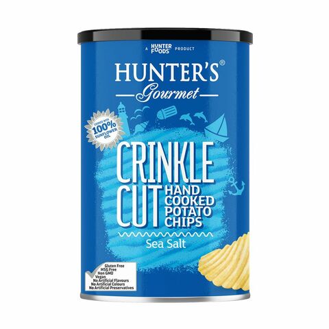 Hunter Foods Hunter&#39;s Gourmet Crinkle Cut Hand Cooked Crinkled Potato Chips 140g