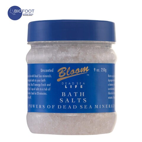 Bloom Dead Sea Bath Salts White Unscented Jar 250g