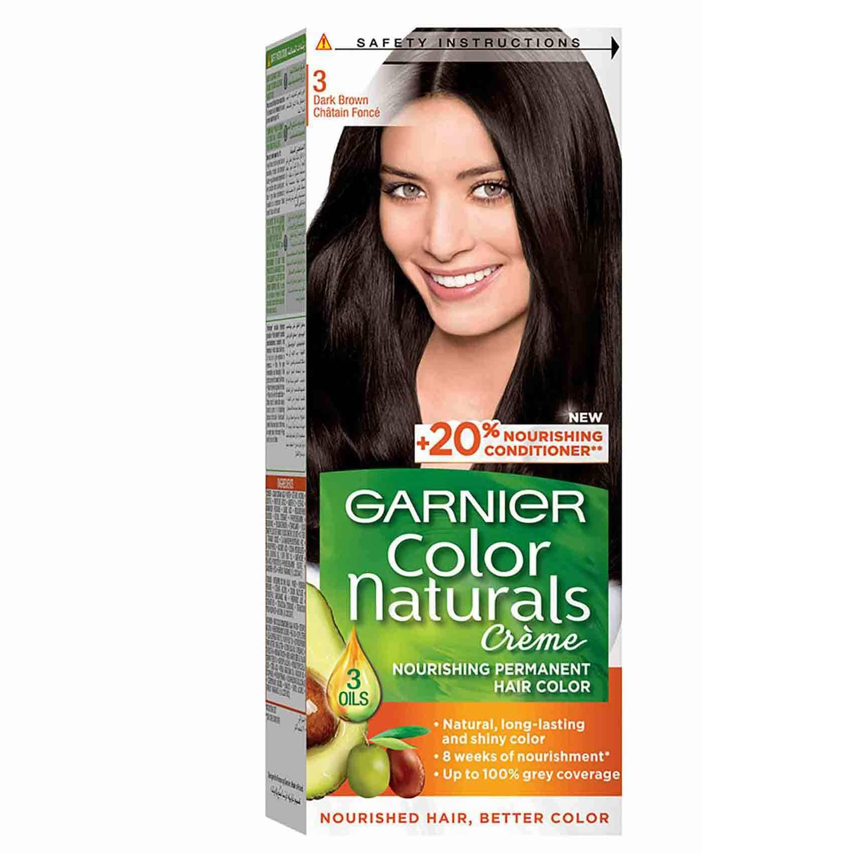 Buy Garnier Color Naturals 3 0 Dark Brown Online Shop Beauty Personal Care On Carrefour Uae