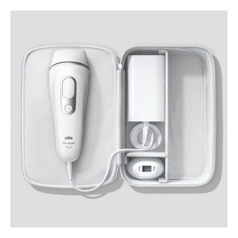 Buy Braun Silk-Expert Pro 5 Design Edition IPL Hair Removal System MBSEP5  White Online - Shop Beauty & Personal Care on Carrefour UAE