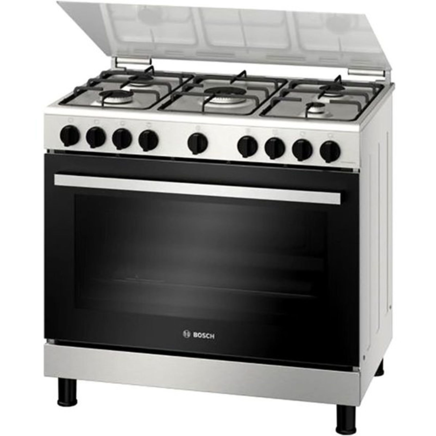 Buy Bosch Free Standing Gas Cooker HGV1D0V50M Silver/Black Online Shop Electronics