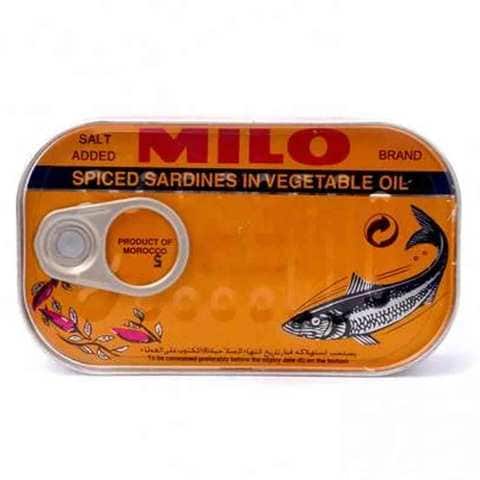 Milo Sardines In Vegetable Oil Spiced 125 Gram