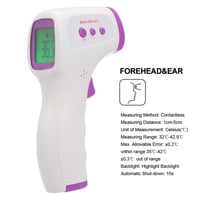 Generic-Handheld Thermometer Digital Forehead Thermometer Portable Infrared Thermometer Non Contact Body Temperature Thermometer for Baby/Adult