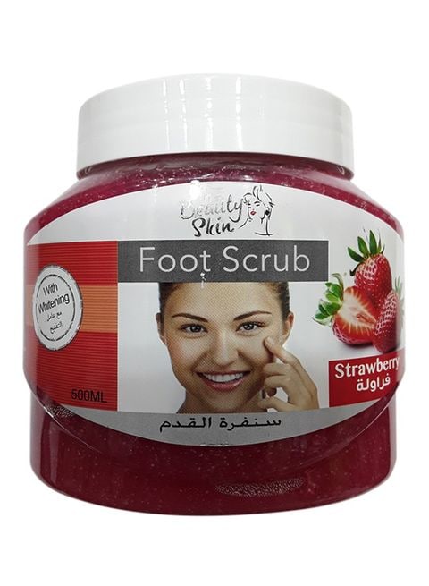 Buy Beauty Skin - Strawberry Foot Scrub 500ml in UAE