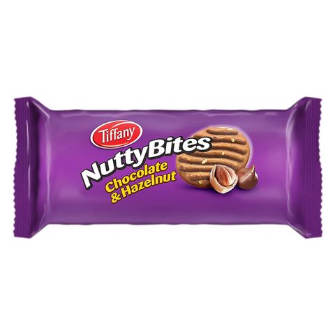 Tiffany Nutty Bite Hazelnut And Chocolate Cookies 81g