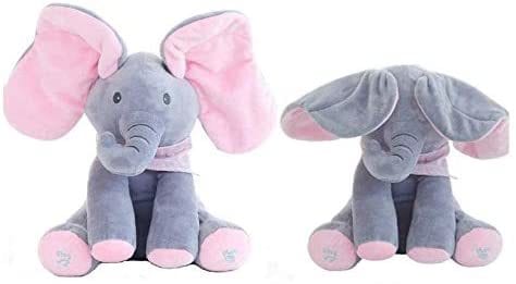 Beauenty - Elephant Animated Talking Singing Stuffed Plush Elephant Stuffed Doll Toys Kids Gift Present Boys &amp; Girls Birthday Xmas Gift