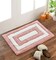 Home Style Shemtron Race Track Pattern Cotton Bath Mat Pink- 40 X 60 cm