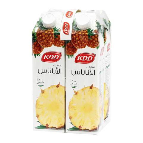 Buy Kdd Pineapple Juice 1L x4 in Saudi Arabia