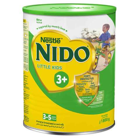 Nestle Nido Fortiprotect Three Plus Milk Powder Growing Up Stage 4 Tin 1.8 Kg