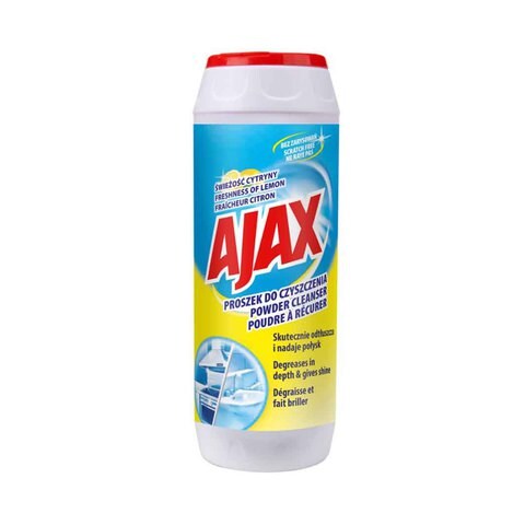 Buy Ajax Green Lemon Detergent Powder 450GR Online - Shop Cleaning &  Household on Carrefour Lebanon
