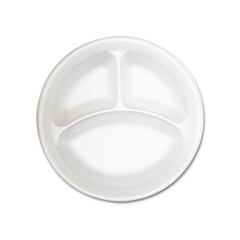 Buy Fun Foam Plate White 10 inch 25 Pcs Online in UAE