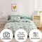 LUNA HOME Queen/Double size 6 pieces Bedding Set without filler, Green Color Tree design