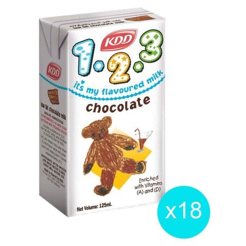 Buy Kdd Choco Flavoured Milk 125ml 18 in Saudi Arabia