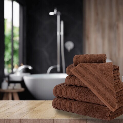 Dark brown on sale kitchen towels