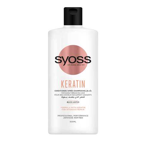 Syoss Keratin Conditioner, For Easily Breaking Hair, 500ML
