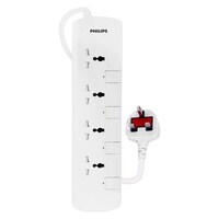 Philips Power Multiplier 4-Way Extension Socket NB-0003 White 2m