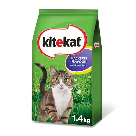 Kitekat Mackerel Flavoured Dry Cat Food 1.4kg