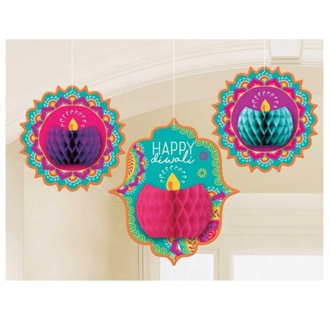 Diwali Hanging Honeycomb Decorations