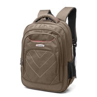 Senator Backpack 18.5 Inch Unisex Nylon Lightweight Water Resistant with Laptop Compartment for Travel Business College School Bag Casual Hiking Travel Daypack KH8104 Beige