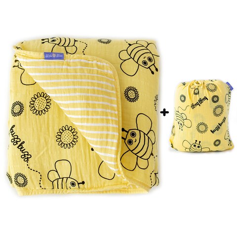 Yellow best sale muslin blanket