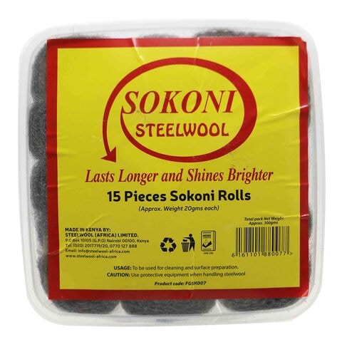 Sokoni Steel Wool 20 gr x 15