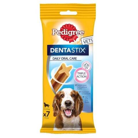 Pedigree Denta Stix Dog Treats Medium Breed 7 Sticks 180g