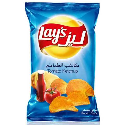 Lay&#39;s Chips Potato Tomato Ketchup Flavor 35 Gram