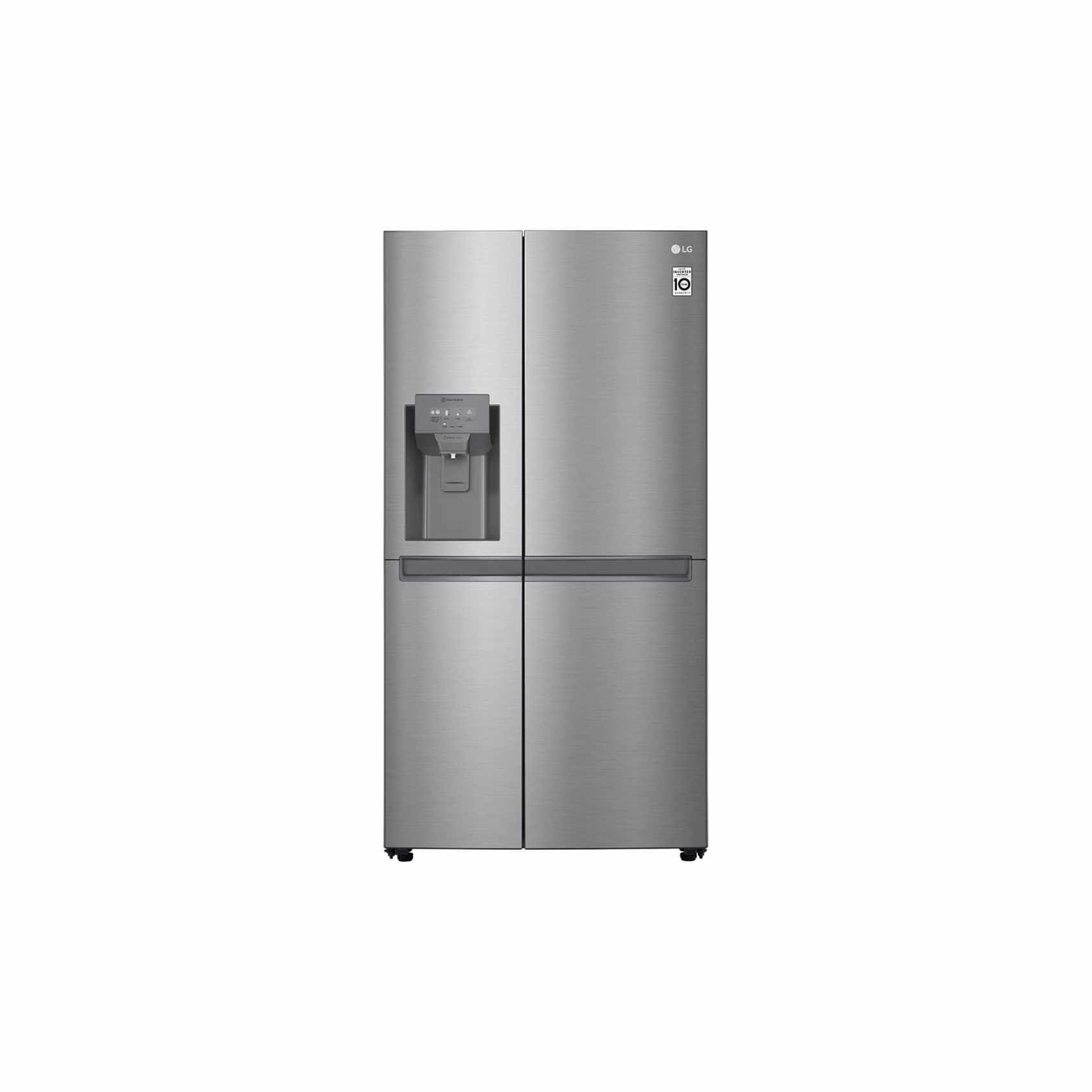 Buy Lg Side By Side Refrigerator 601l Gr L247slkv Platinum Silver Online Shop Electronics Appliances On Carrefour Uae