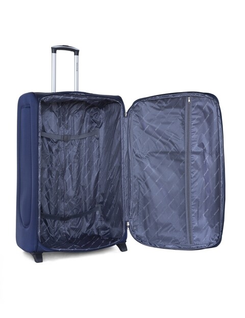 Senator Brand Softside Mediuim Check-in Size 71 Centimeter (28 Inch) 2 Wheel EVA Luggage Trolley in Blue Color KH247-28_BLU