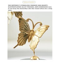 ZK Flying Butterfly Copper Decoration, living room cabinet decoration, creative home simple modern European arts and crafts.