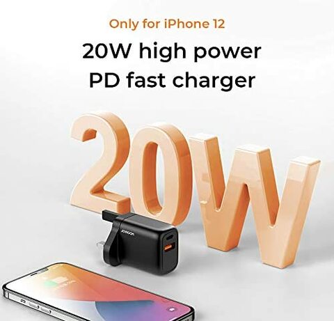 Buy Joyroom 20W New Wall Charger Dual Port QC3.0 With PD Fast Smart Charger For iPhone 12 in UAE