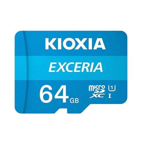 KIOXIA Exceria Class 10 Micro SDXC-I Memory Card 64GB Blue