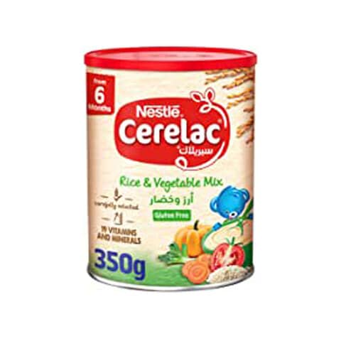 Nestl&eacute; Cerelac Baby Cereal with Milk, Rice Vegetables White 350g