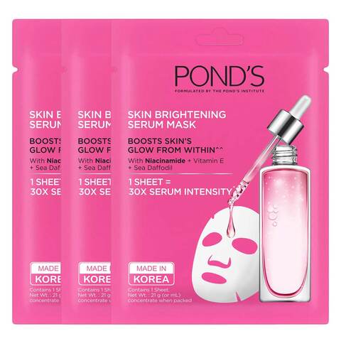 Ponds Skin Brightening Serum Mask 21g 2+1 Free