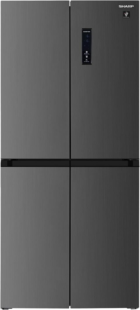 Buy Sharp 401L Net Capacity French 4 Door Bottom Mount Inverter Refrigerator With Patented Plasmacluster Technology, AGCU Nano Deodorizer Enabled, Dark Inox, SJ-FH560-DS3 Online - Shop Electronics & Appliances on Carrefour UAE