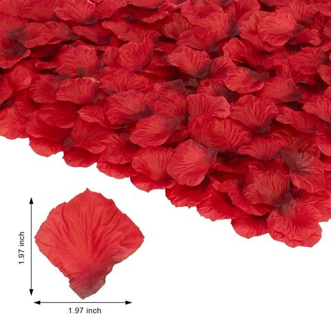 Red rose online petals