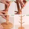 LINGWEI Wooden Mug Holder Tree Removable Bamboo Mug Stand Tea Cup Organizer Hanger Mug Rack for Storage 6 Coffee Cup Coffee Bar Accessories for Home Kitchen