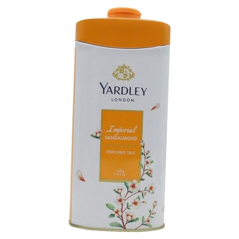 Yardley London Imperial Sandalwood Talcum Powder White 125g